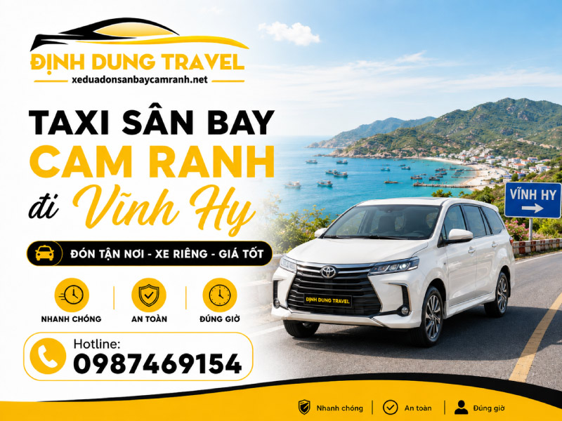 Taxi sân bay Cam Ranh về Ninh Thuận uy tín, giá tốt | Định Dung Travel